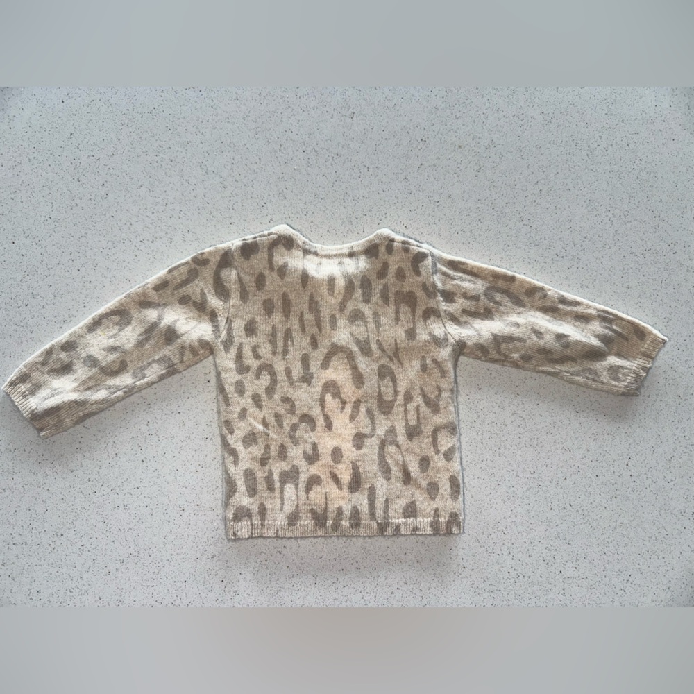 New with Tags 100% Cashmere Leopard Baby Sweater - Picture 4 of 4